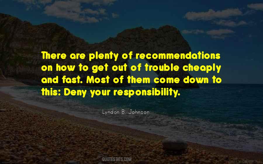 Quotes About Recommendations #1303561