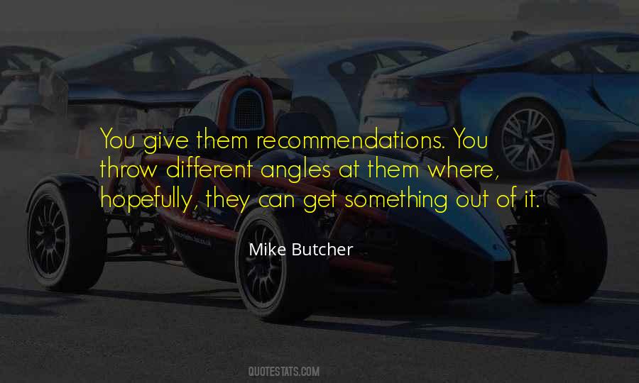 Quotes About Recommendations #1434729