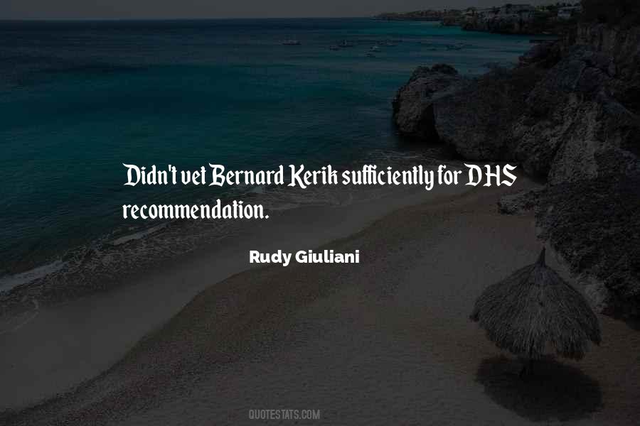 Quotes About Recommendations #223666