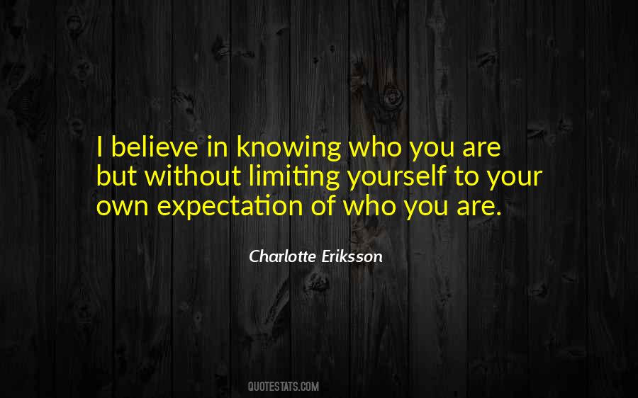 Quotes About Expectations Of Yourself #883313
