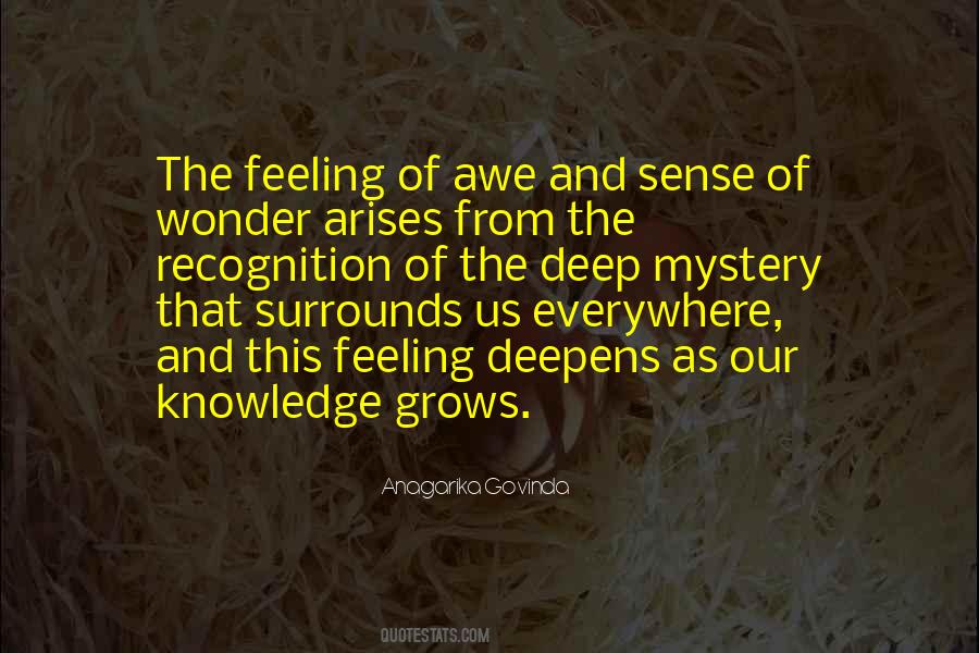 Quotes About Wonder And Awe #1041724