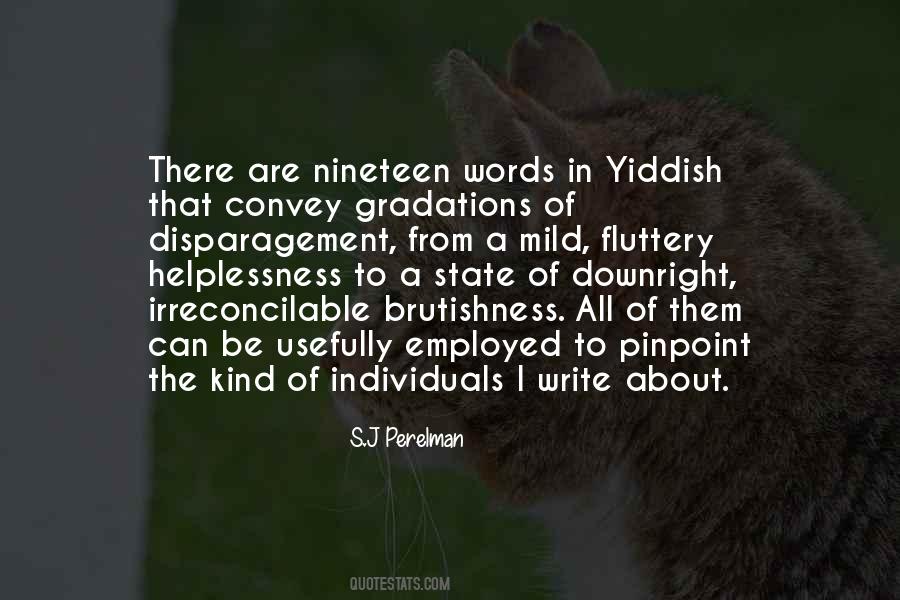 Yiddish Words Quotes #1638249