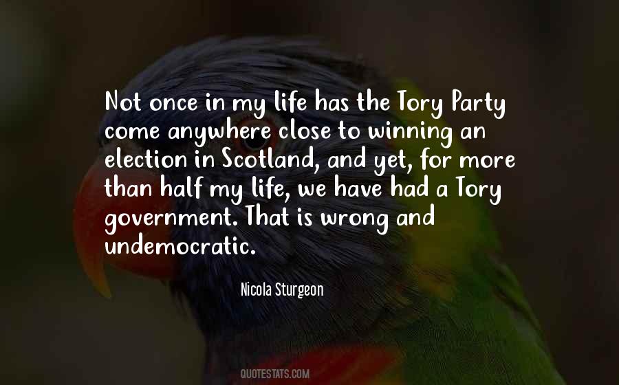 Quotes About The Tory Party #1104720