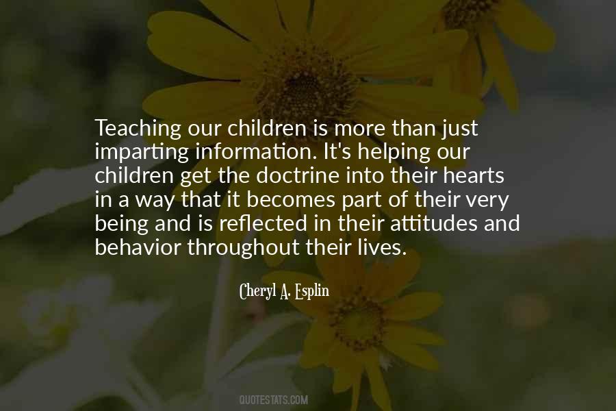 Children S Behavior Quotes #63132