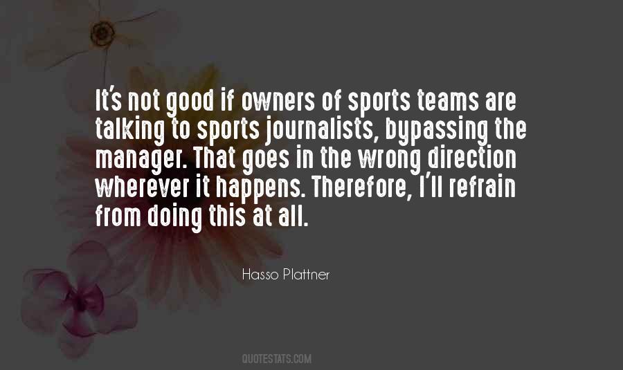 Quotes About Teams Sports #1674769