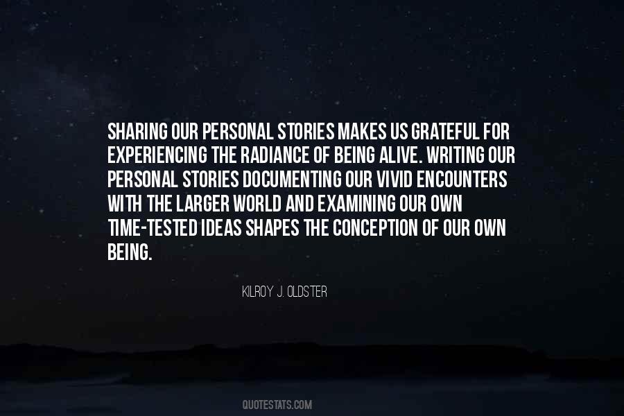 Quotes About Sharing Stories #114524