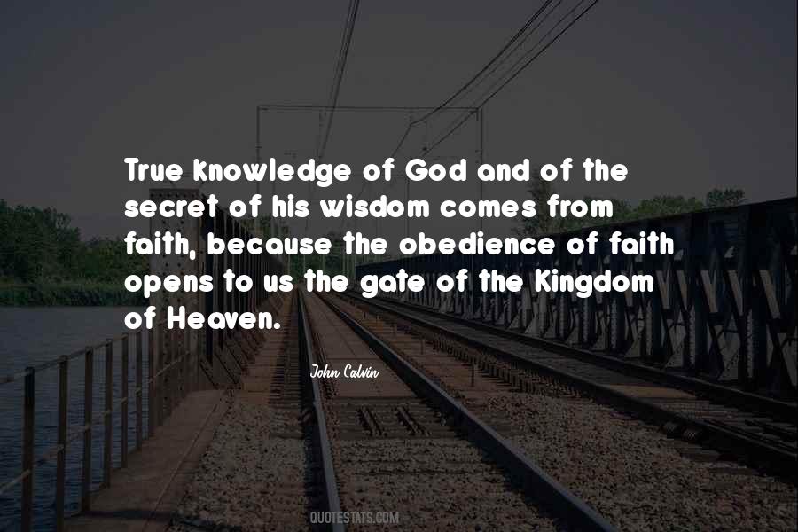 Quotes About Knowledge Of God #1189402