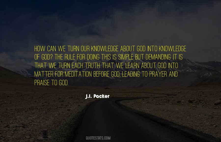 Quotes About Knowledge Of God #19317