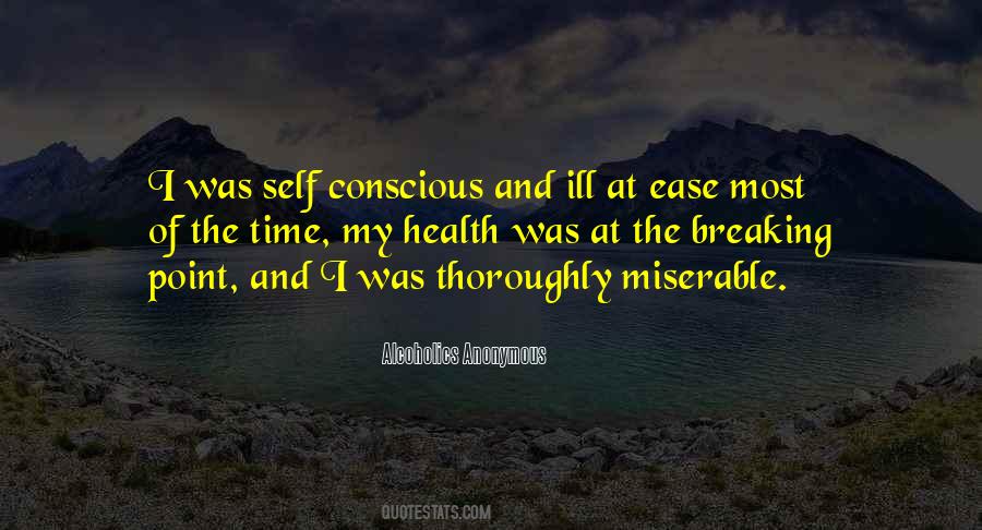 Quotes About Self Conscious #1047897
