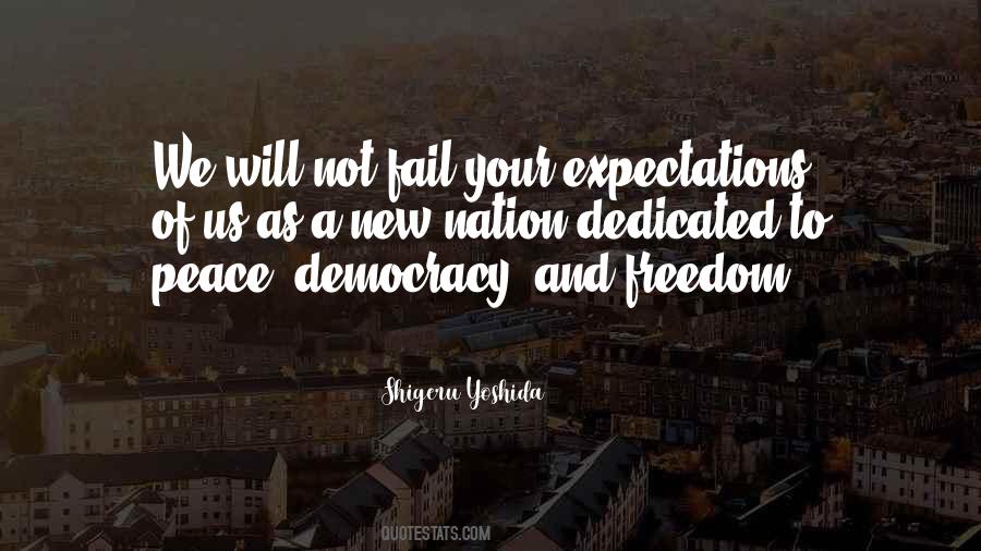Quotes About Democracy And Peace #683072