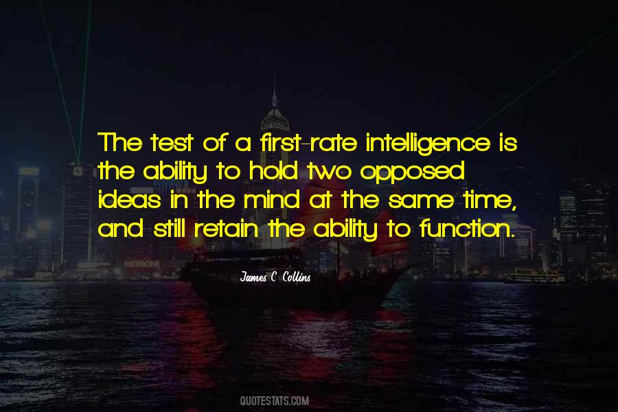 Intelligence Test Quotes #1710629