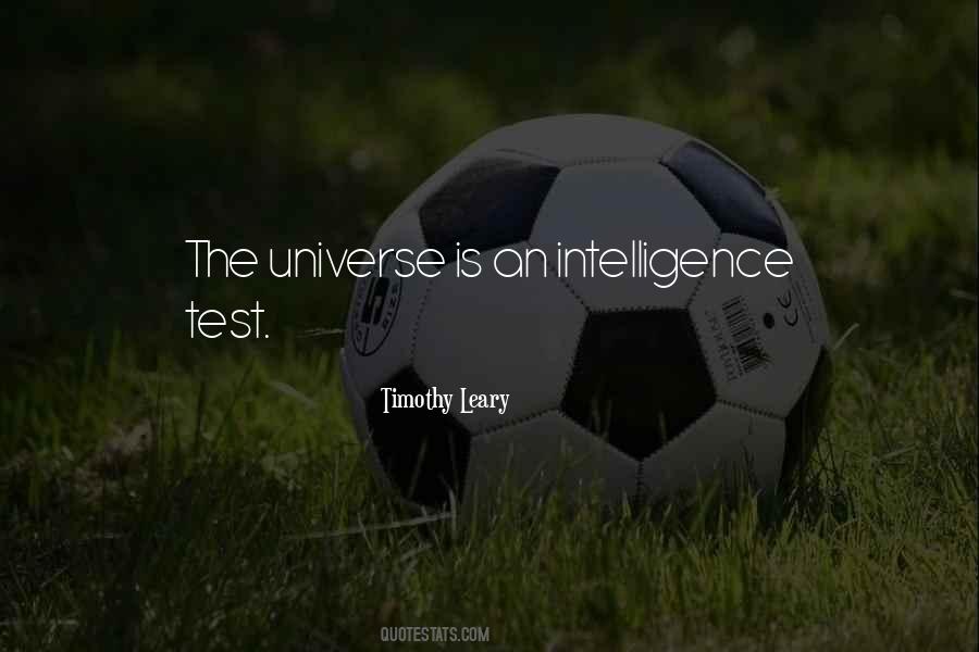 Intelligence Test Quotes #196538