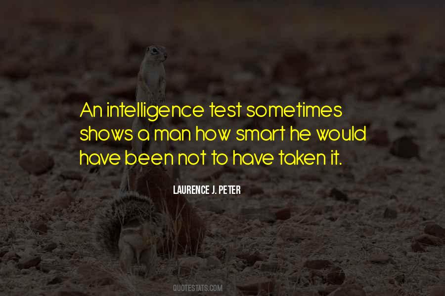 Intelligence Test Quotes #912123
