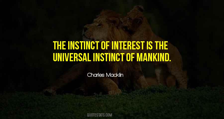 Quotes About Instinct #1678420