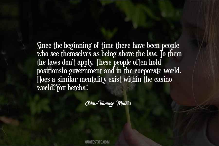 Since The Beginning Of Time Quotes #628471