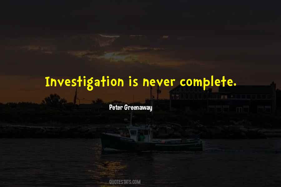 Quotes About Investigation #907051