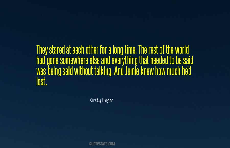 Lost Each Other Quotes #1264949