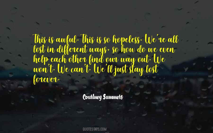 Lost Each Other Quotes #883857