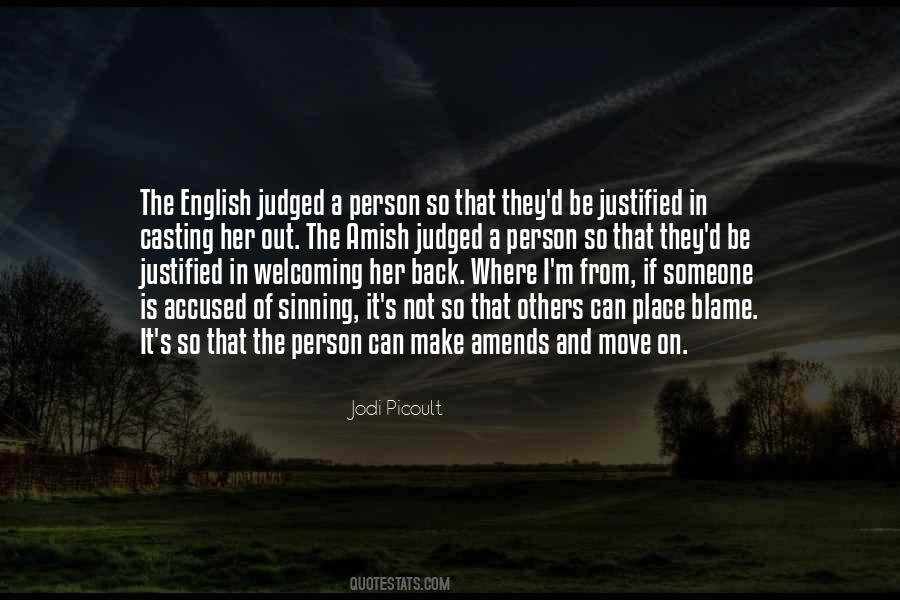 Quotes About Casting Blame #513301