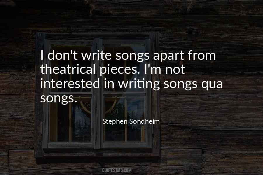 Sondheim Songs Quotes #1739073