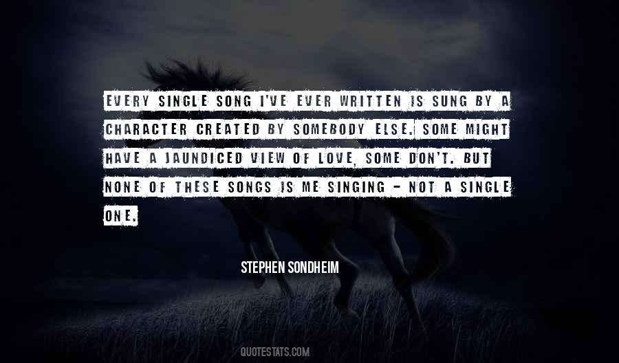 Sondheim Songs Quotes #920345