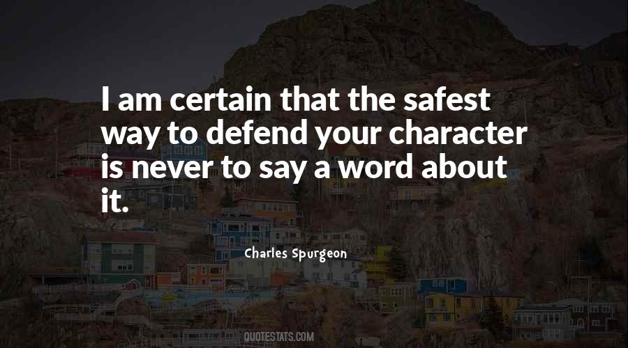 Quotes About Safest #213999 Quotes About Safest #213999