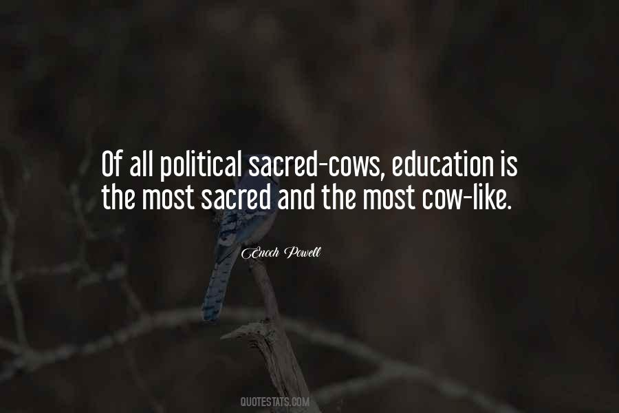 Quotes About Sacred Cows #57603