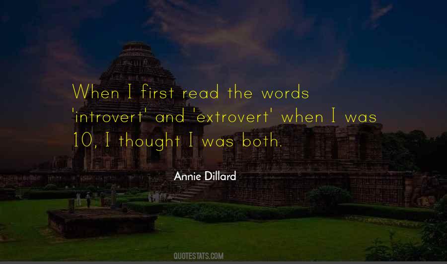 Introvert And Extrovert Quotes #1654830