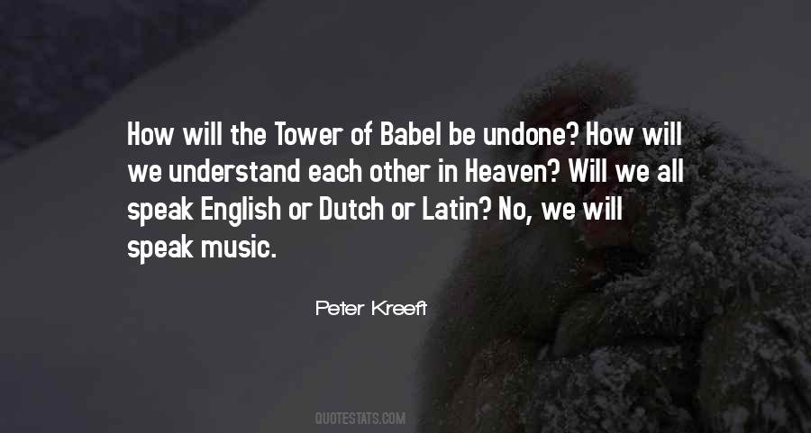 Quotes About Tower Of Babel #1464183