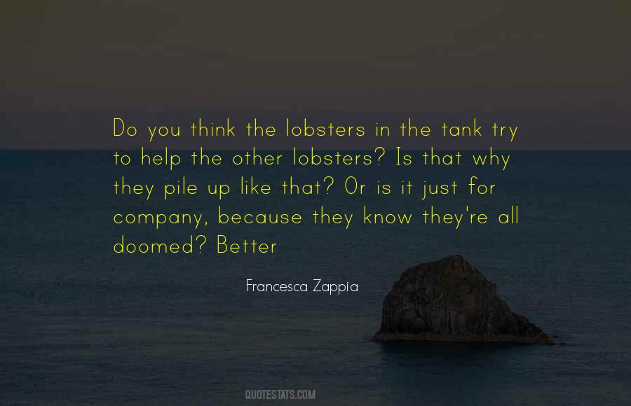 Quotes About Lobsters #1724216