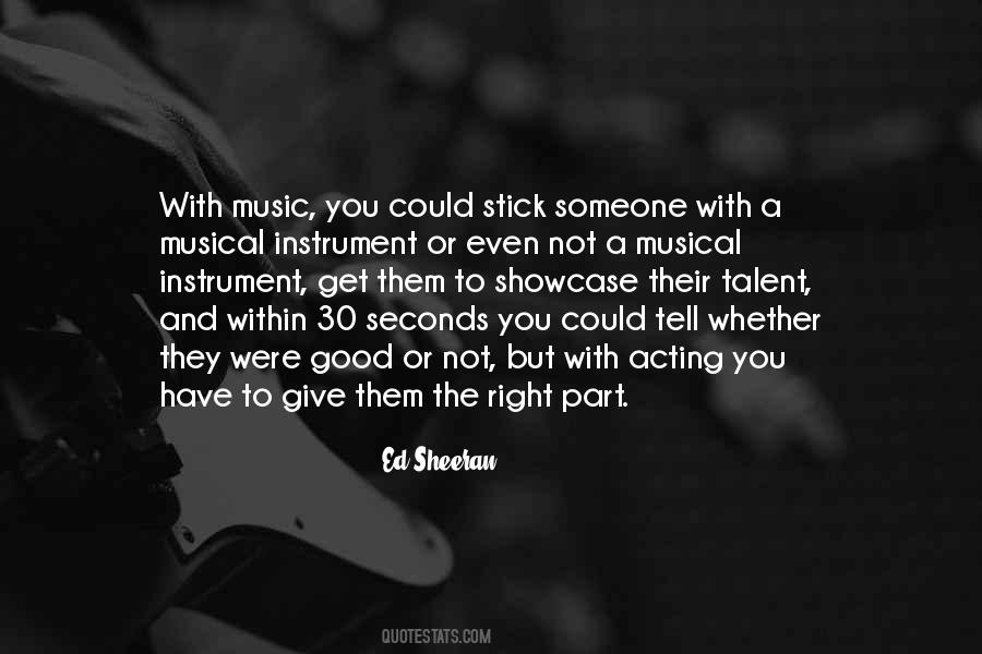 Quotes About Musical Talent #468609