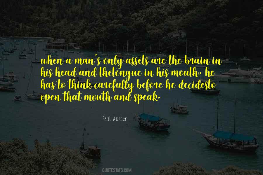 Think Before Speak Quotes #1441875