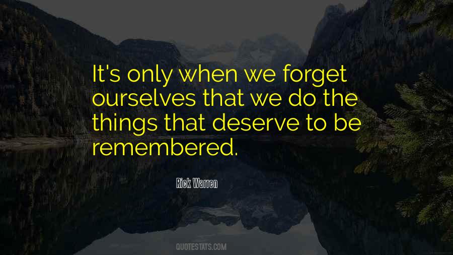 Quotes About Remembered #1570803