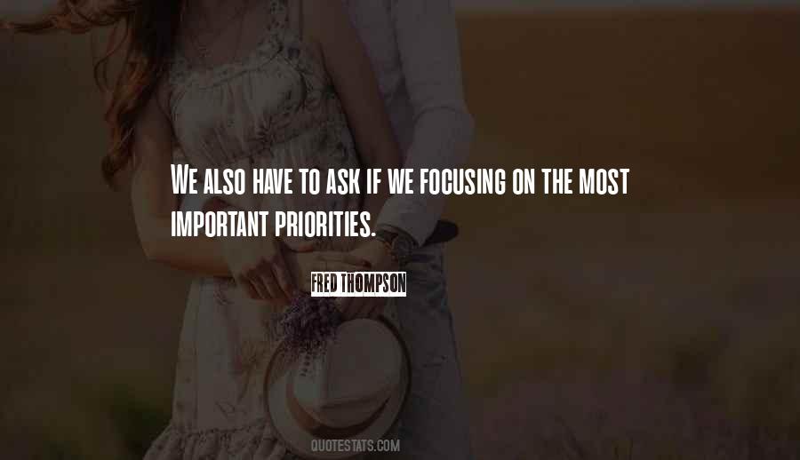 Quotes About Focusing #1184509