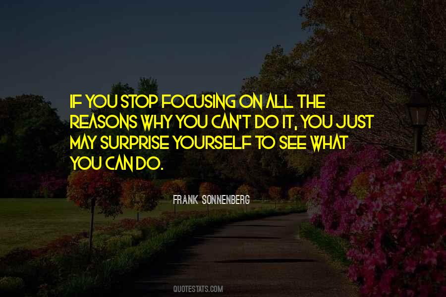 Quotes About Focusing #1307252
