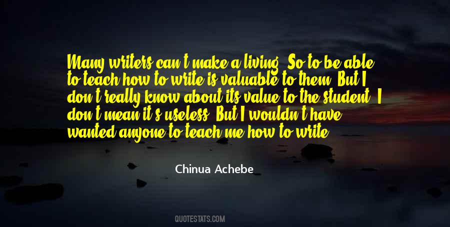Living Writers Quotes #391593