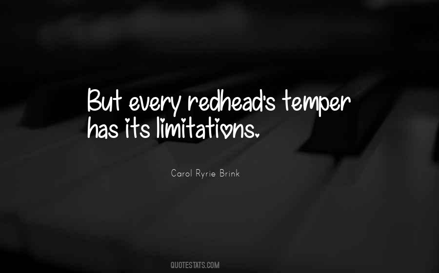 Quotes About Temper #1331375