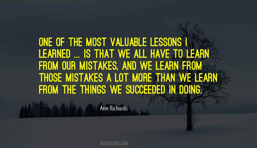 Quotes About Lessons Learned #134253