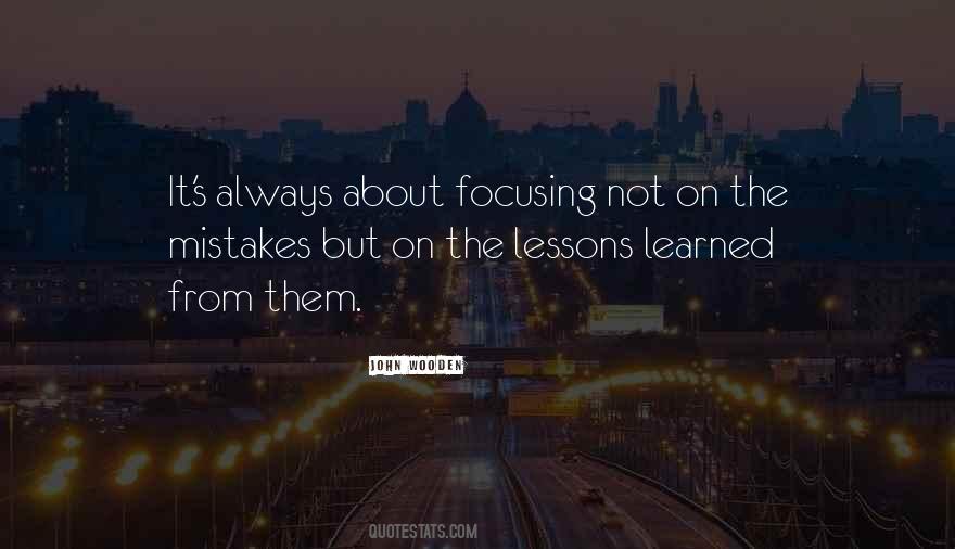 Quotes About Lessons Learned #1845594