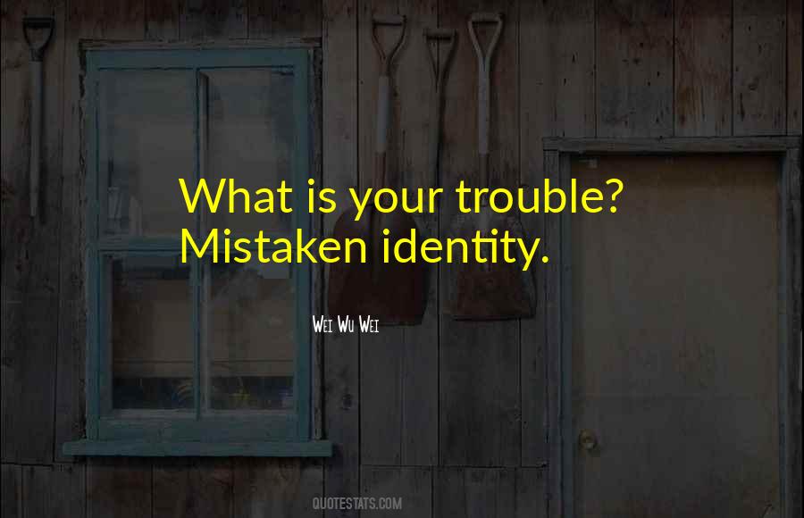 Quotes About Mistaken Identity #1489016
