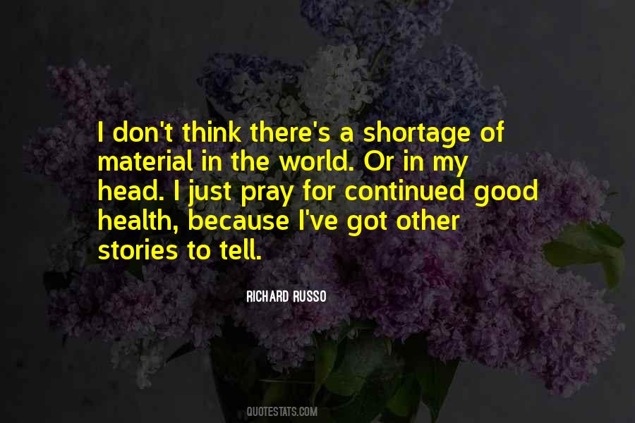 Quotes About Shortage #1394857