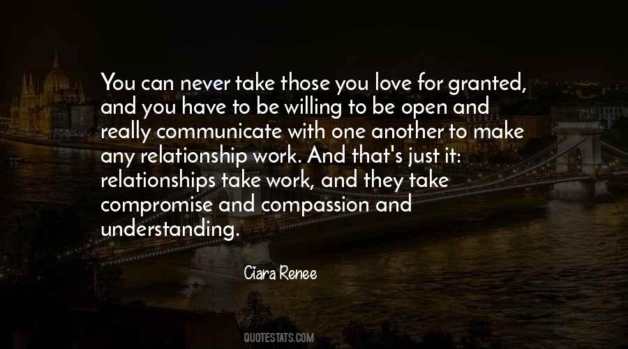 Quotes About Granted Love #636244