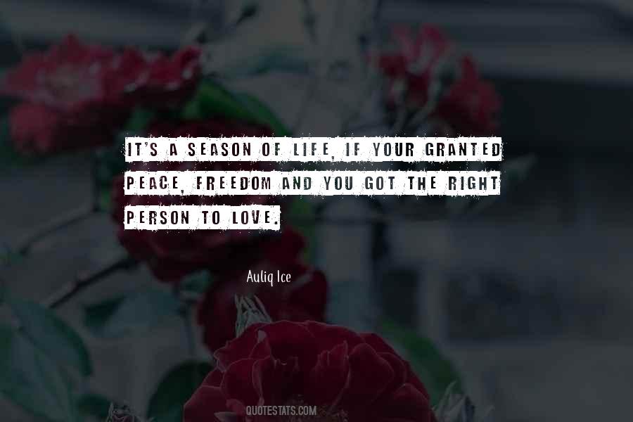 Quotes About Granted Love #75872