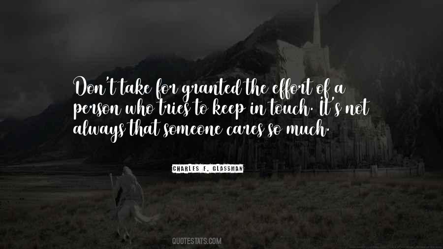 Quotes About Granted Love #813676