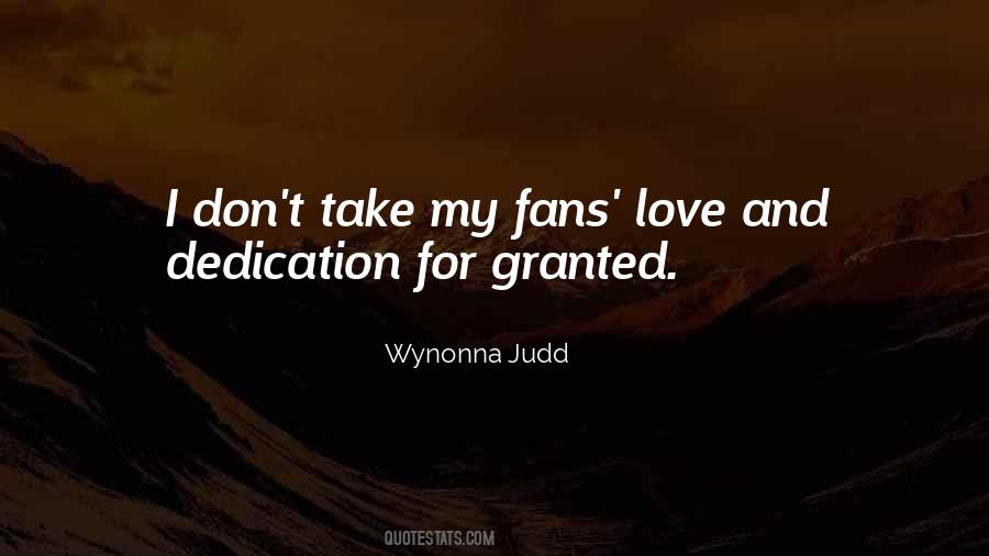 Quotes About Granted Love #815242