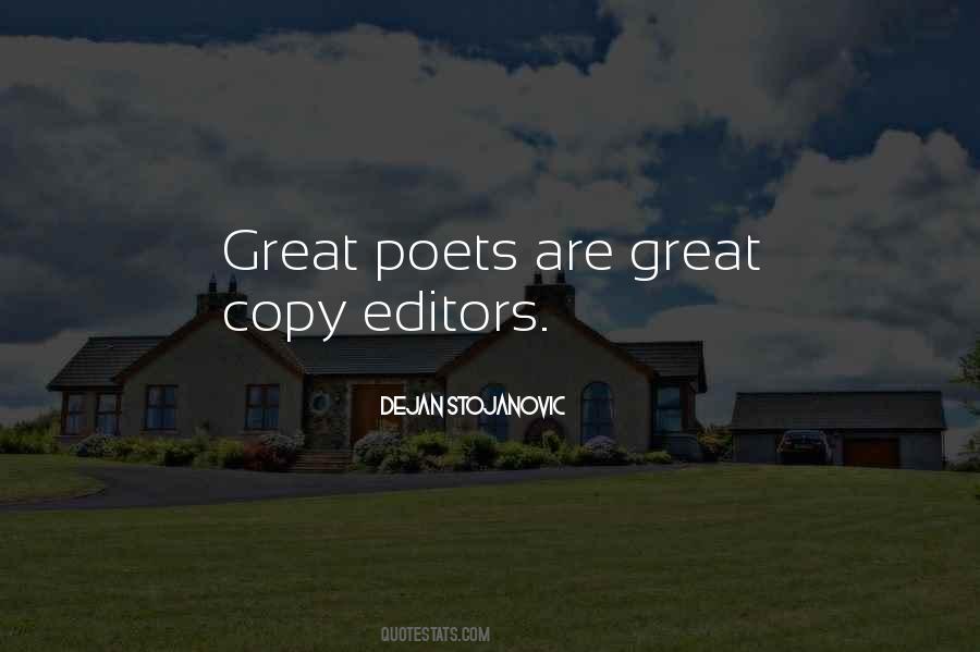 Quotes About Great Poets #1731512