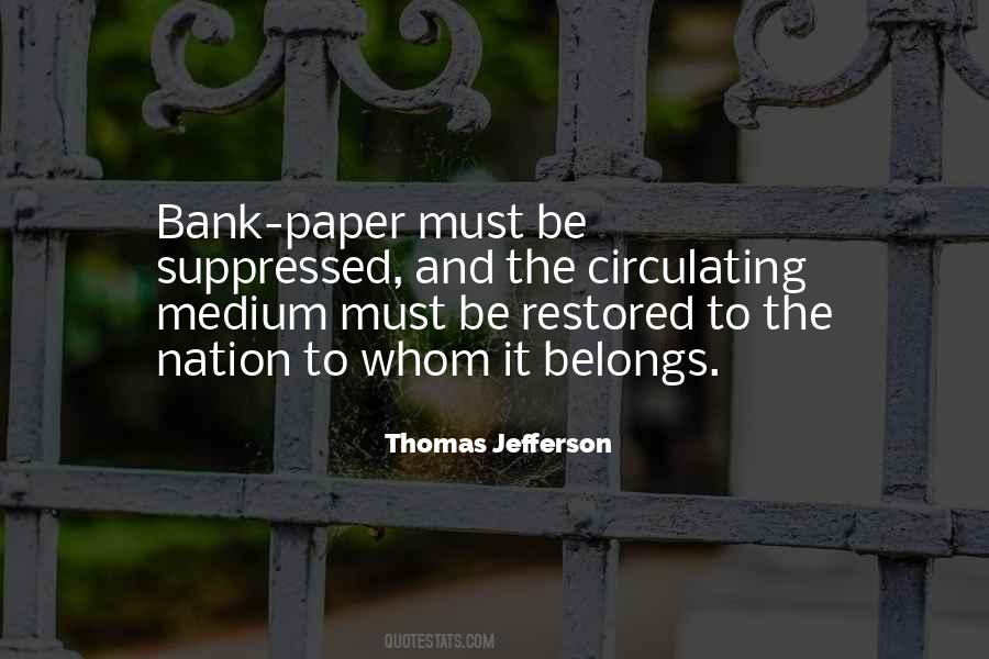 Bank Paper Quotes #129678
