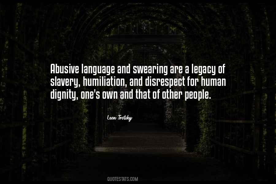 Quotes About Abusive Language #836659