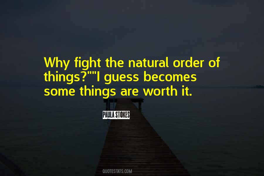 Quotes About The Natural Order Of Things #414630