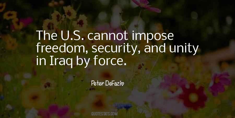 Quotes About Freedom And Security #1074633